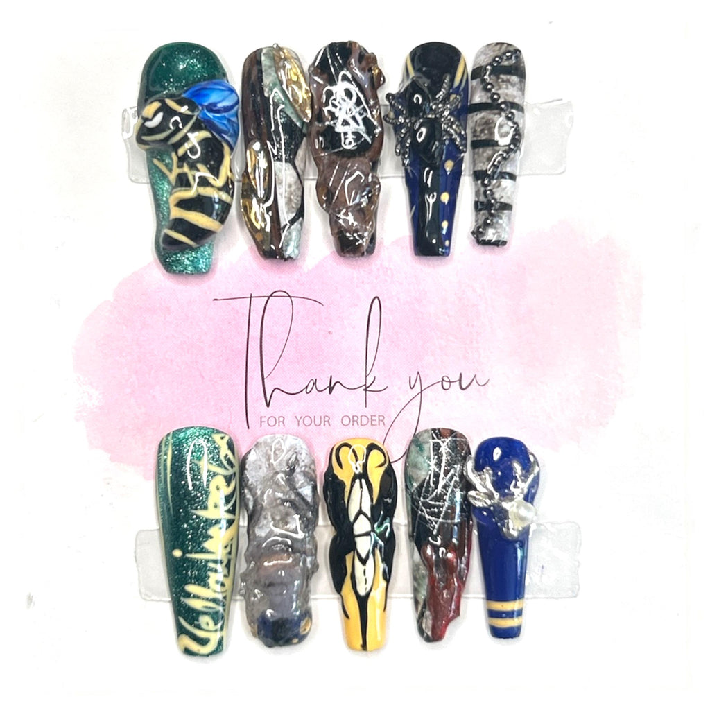 Custom Press-On Nail Commissions: Your Design on Reusable Nails