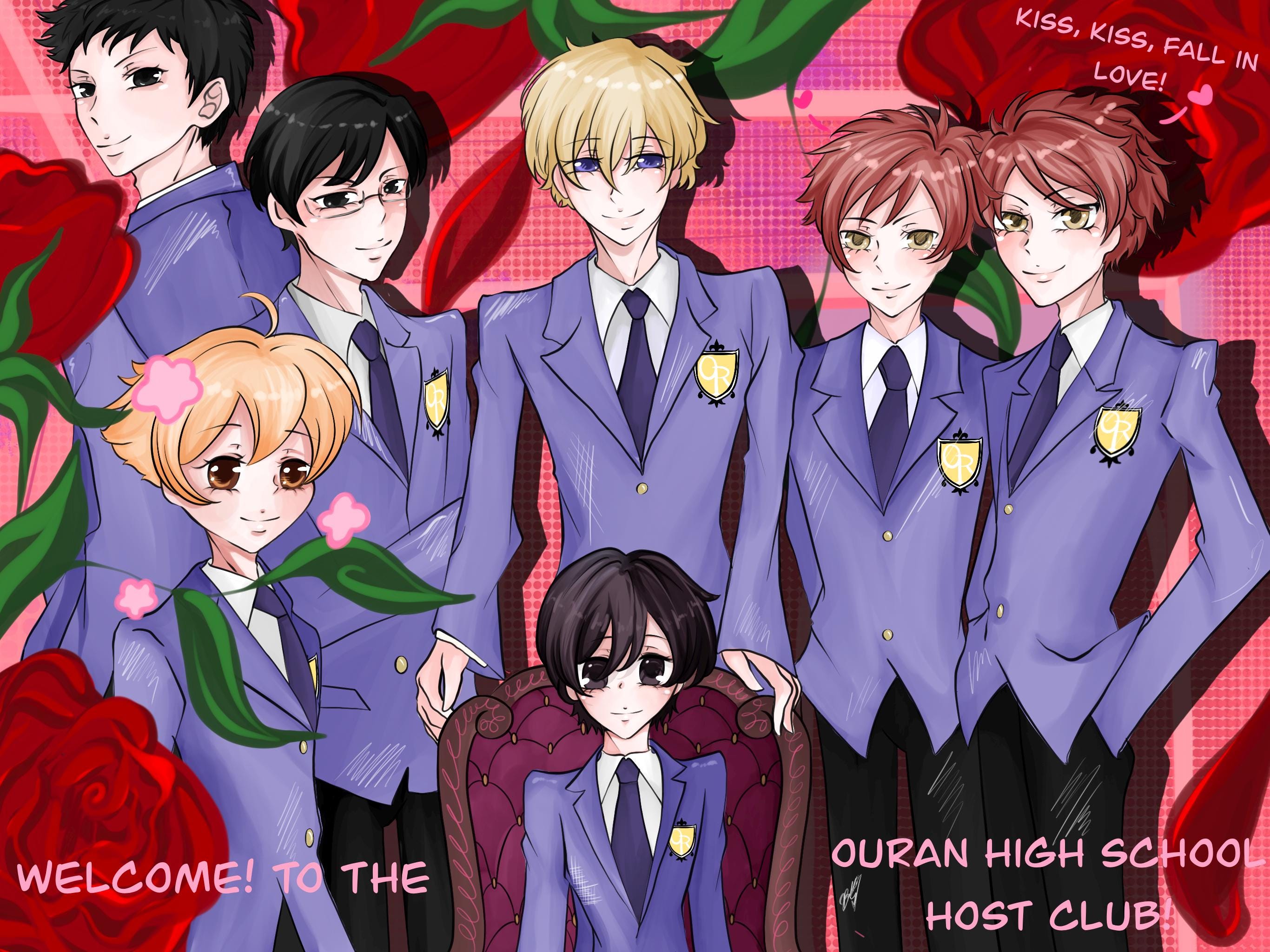 Ouran High School Host Club Fanart Print