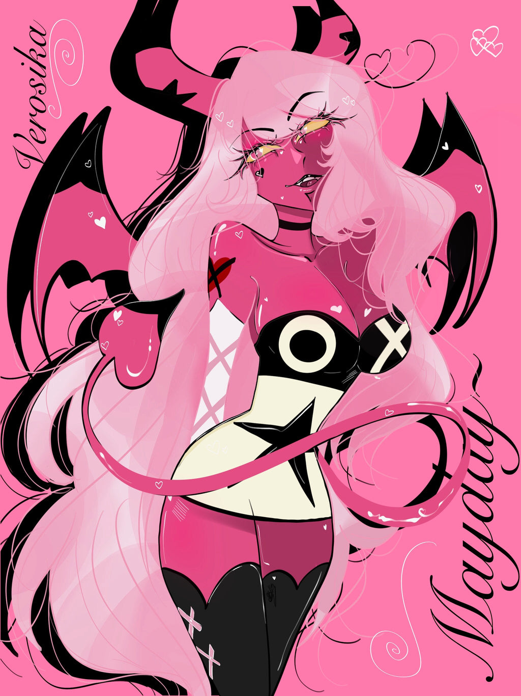 Helluva Boss Verosika Mayday Fanart Print