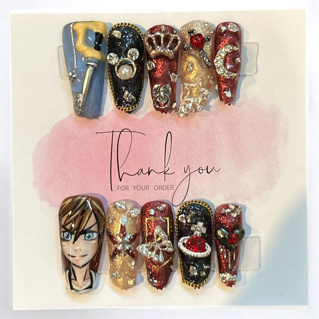 Custom Press-On Nail Commissions: Your Design on Reusable Nails