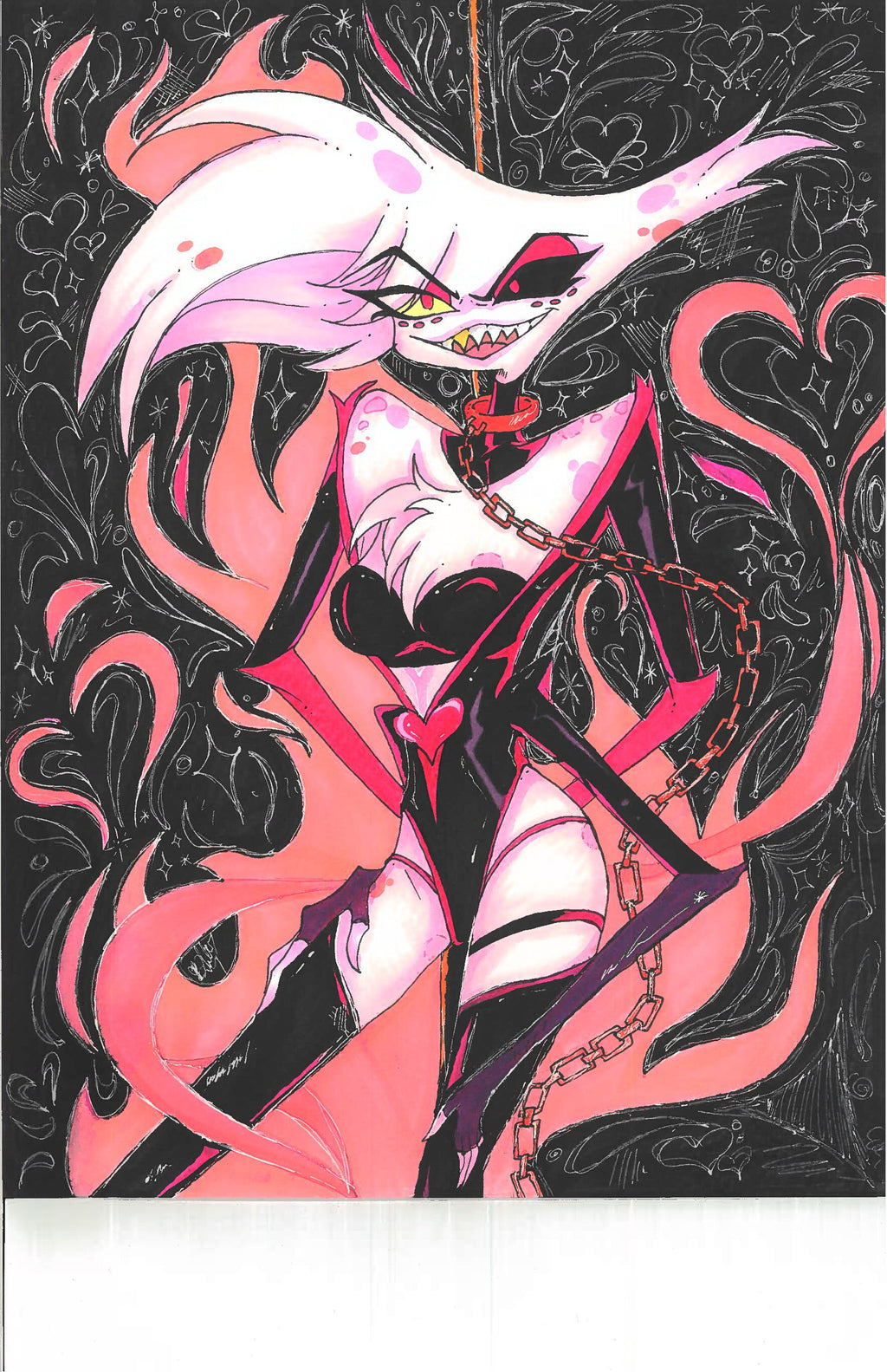 Hazbin Hotel Angel Dust Fanart Print