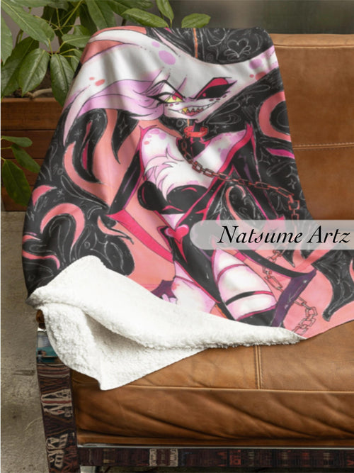 Angel Dust Hazbin Hotel Blanket