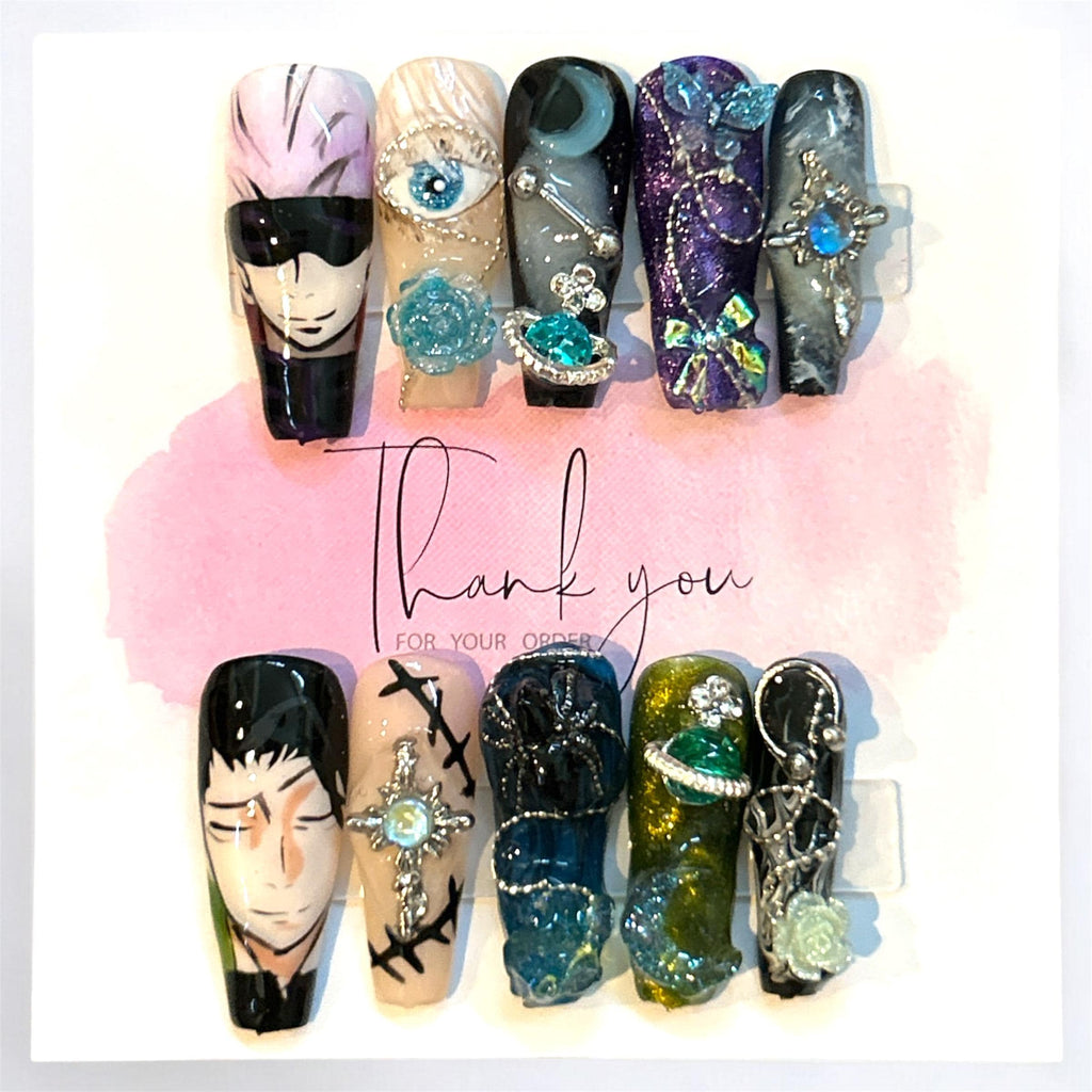 Custom Press-On Nail Commissions: Your Design on Reusable Nails