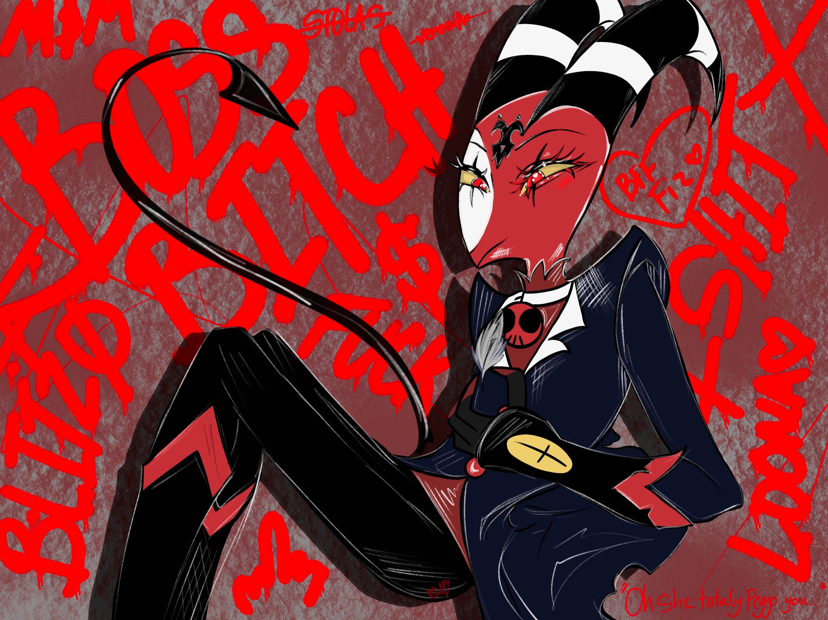 Helluva Boss Blitzo Fanart Print