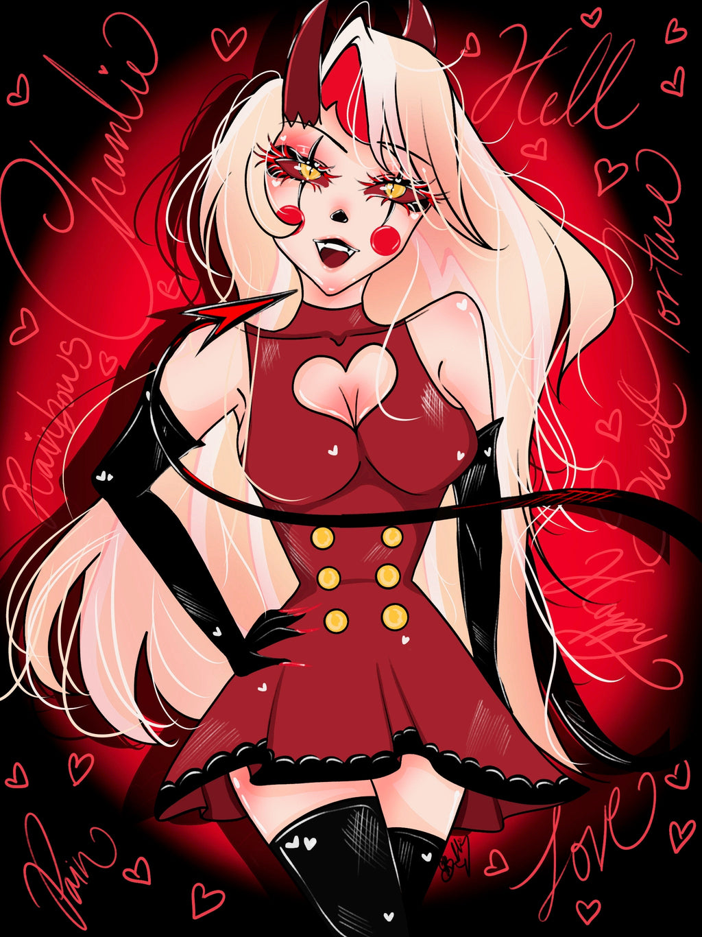 Hazbin Hotel Charlie Fanart Print