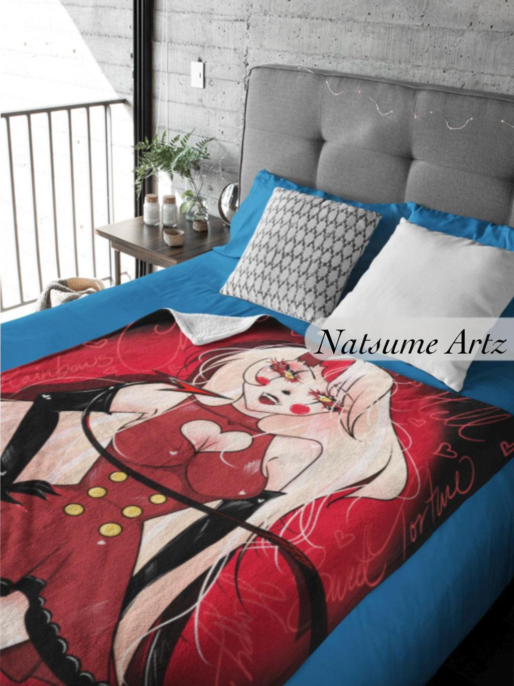 Soft Charlie Hazbin Hotel Blanket: Comfortable Travel Companion
