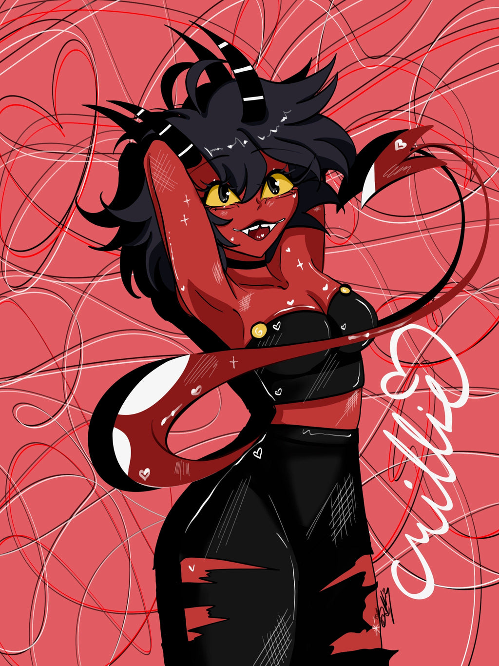 Helluva Boss Millie Fanart Print