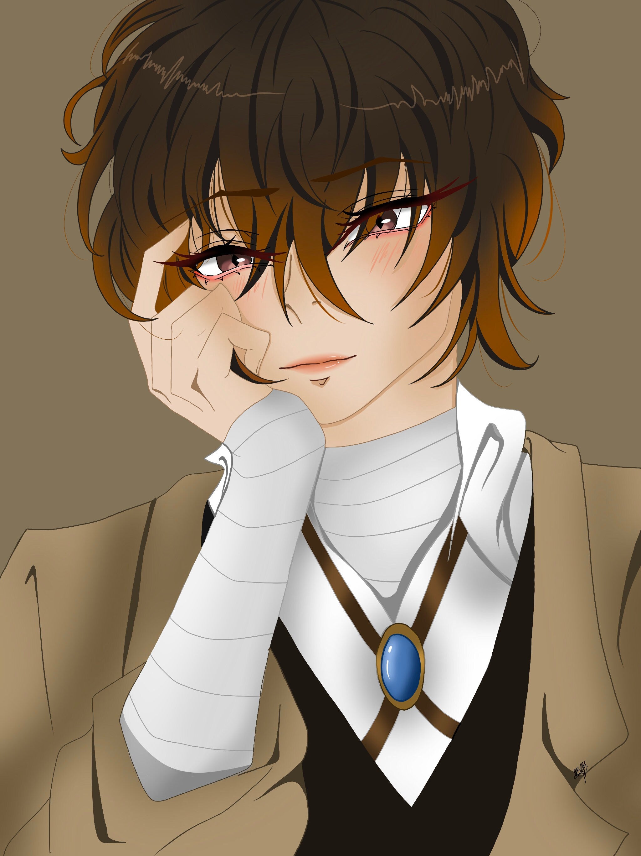Bungo Stray Dogs Dazai Fanart Print