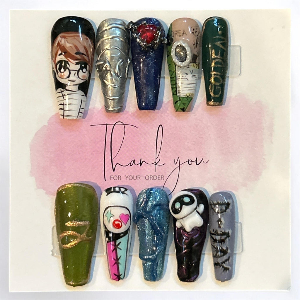 Custom Press-On Nail Commissions: Your Design on Reusable Nails