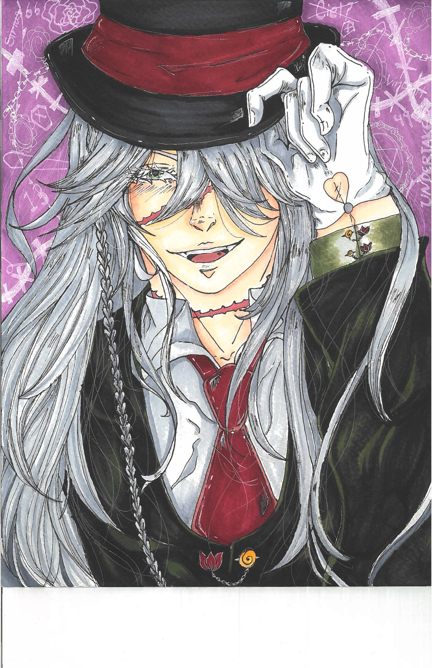 Black Butler Undertaker Fanart Print